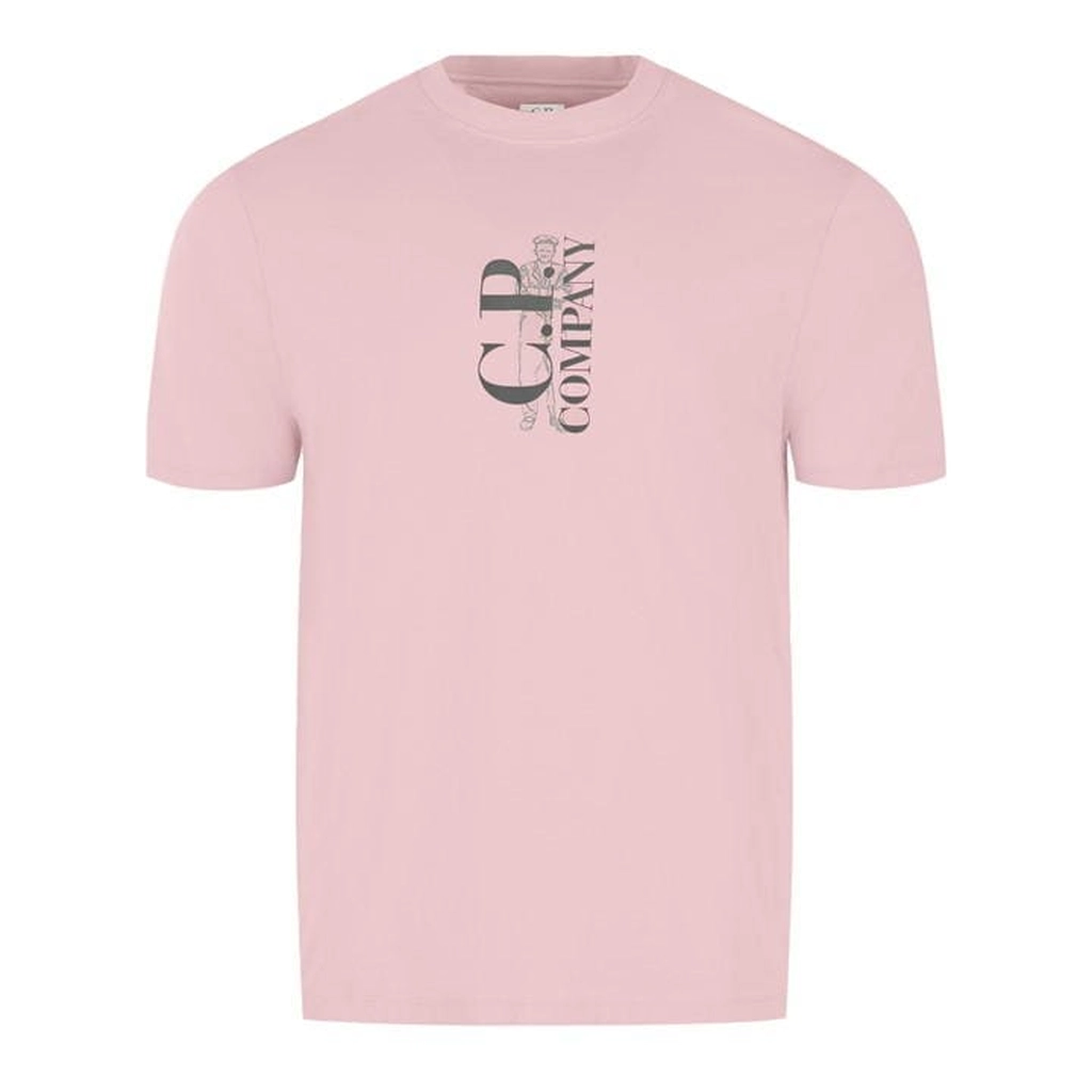 CP Company T-Shirts - Short Sleeve - Pink